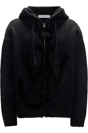 J.W.Anderson Hoodie con logo de ancla y cierre