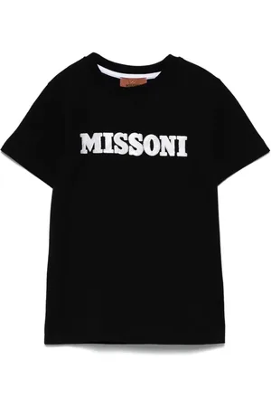 Missoni Playera con logo de lentejuelas