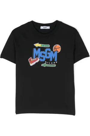 Msgm Playera con logo estampado