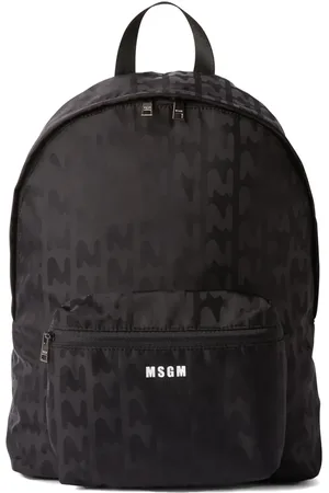 Msgm Mochila con logo estampado