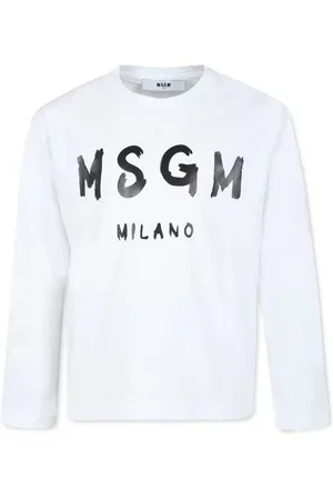 Msgm Playera con logo estampado