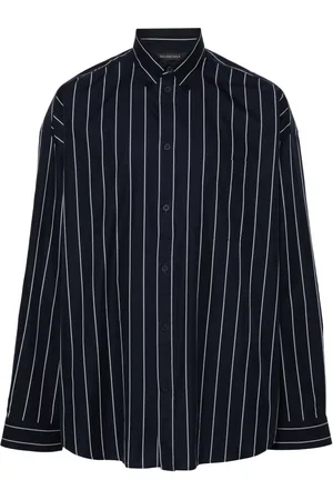 Balenciaga Camisa con estampado de rayas diplomáticas