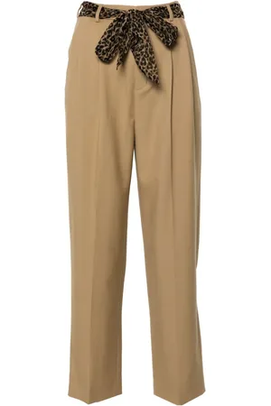 Saint Laurent Pantalones plisados