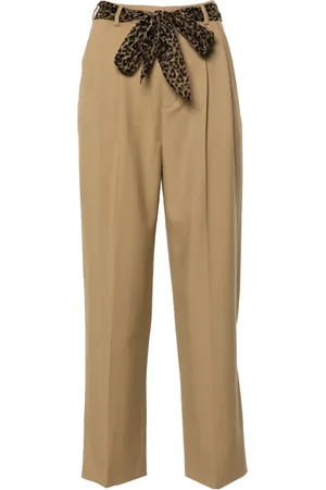Saint Laurent Pantalones plisados