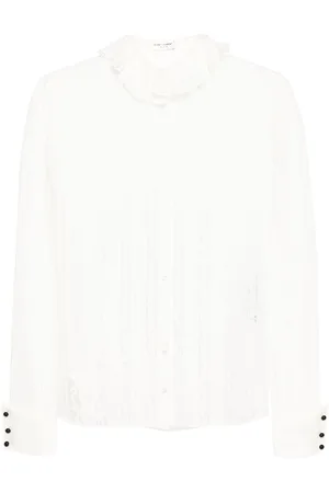 Saint Laurent Camisa de encaje