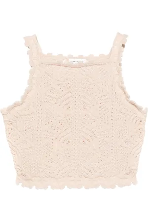 Saint Laurent Top corto tejido