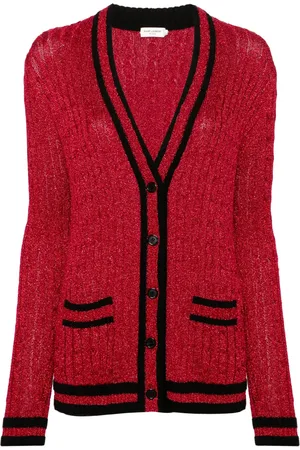 Saint Laurent Cárdigan en tejido de ochos
