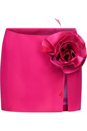 AREA Falda corta con aplique floral