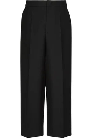 VALENTINO GARAVANI Pantalones anchos con diseño capri