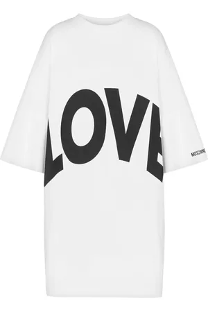 Moschino Vestido con logo estampado
