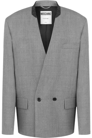 Moschino Blazer sin cuello con doble botonadura