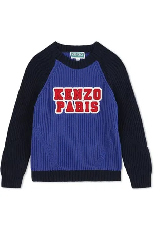 Kenzo Suéter con logo bordado y diseño color block