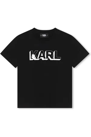 Karl Lagerfeld Playera con logo estampado
