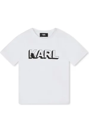 Karl Lagerfeld Playera con logo estampado