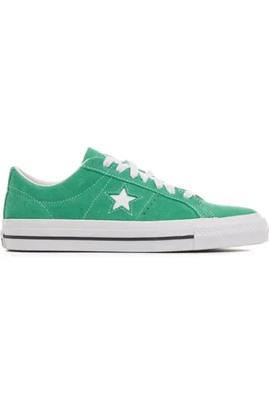 Green suede converse one stars hotsell