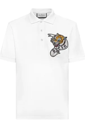 Philipp Plein Playera tipo polo con bordado Tattoo