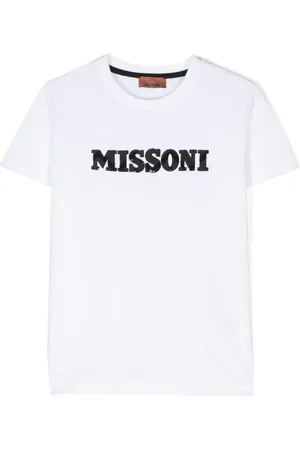 Missoni Playera con logo de lentejuelas