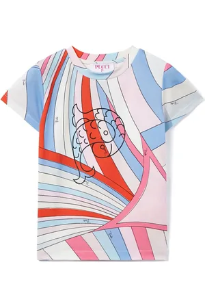 PUCCI Junior Playera con estampado Iride