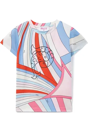 PUCCI Junior Playera con estampado Iride