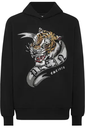 Philipp Plein Hoodie Crystal Tattoo