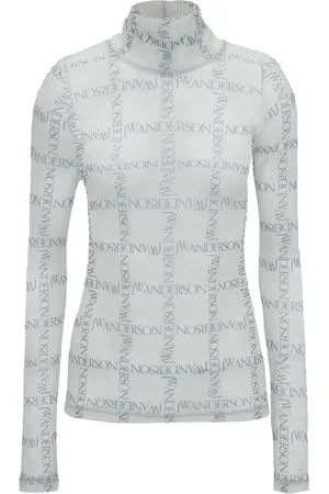 J.W.Anderson Top transparente con cuello de tortuga