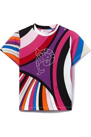 PUCCI Junior Playera con estampado Iride