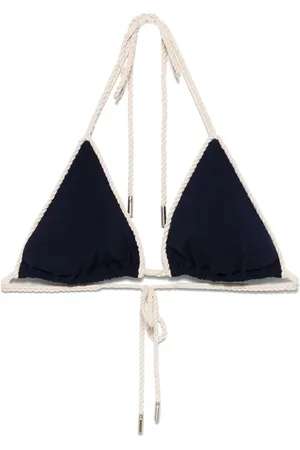 La Perla Top de bikini estilo triángulo con monograma