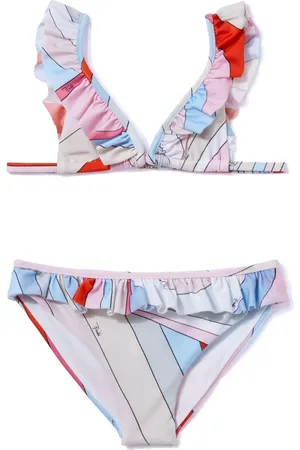 PUCCI Junior Bikini con estampado Iride