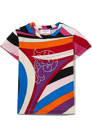 PUCCI Junior Playera con estampado Iride