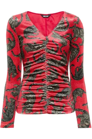 Roberto Cavalli Top de terciopelo