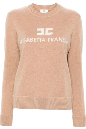 Elisabetta Franchi Suéter con logo en contraste