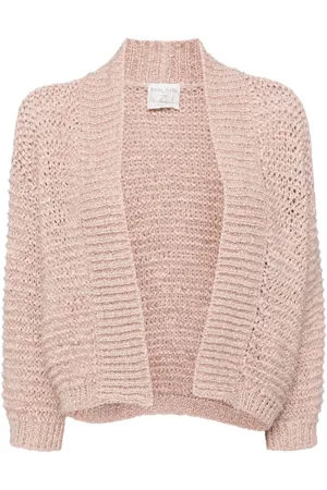FORTE FORTE Cárdigan de tejido flojo con cuello esmoquin