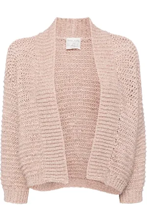 FORTE FORTE Cárdigan de tejido flojo con cuello esmoquin