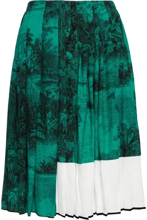 Nº21 Falda plisada con estampado Landscape