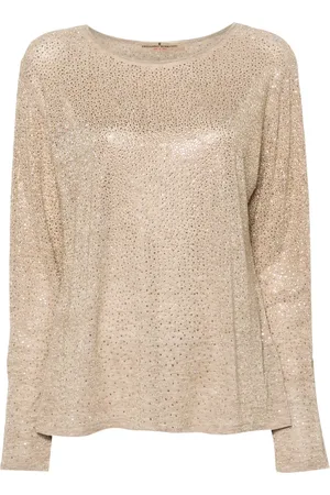 ERMANNO SCERVINO Playera con detalles de cristal