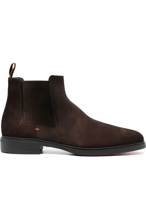santoni Botas Chelsea de gamuza