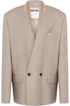 Moschino Blazer sin cuello con doble botonadura