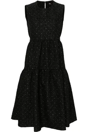 Maje Vestido largo con detalles de strass