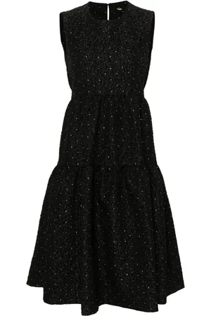 Maje Vestido largo con detalles de strass