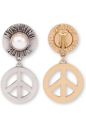 Moschino Aretes con símbolo de la paz