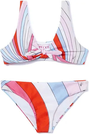 PUCCI Junior Bikini con estampado Iride