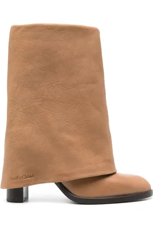 See by Chloé Botas con logo en relieve y tacón de 85mm