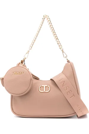 Twin-Set Bolsa de hombro con placa Oval T