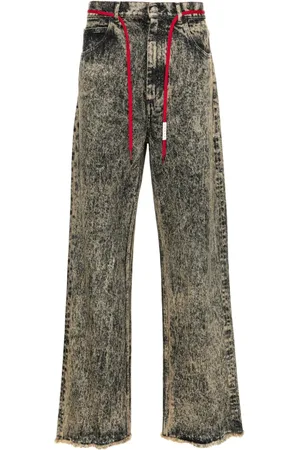 Marni Jeans acampanados con efecto jaspeado