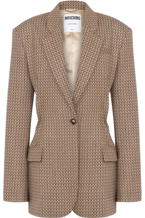Moschino Blazer con logo estampado