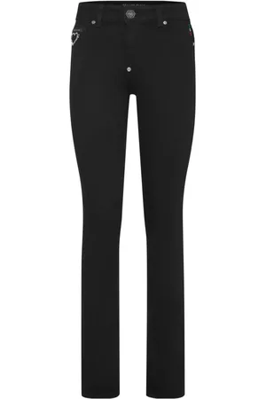 Philipp Plein Jeggins de mezclilla Heart