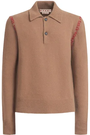 Marni Playera tipo polo tejida