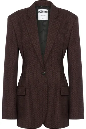Moschino Blazer con logo estampado