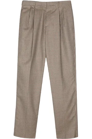 LARDINI Pantalones con cuadros estampados
