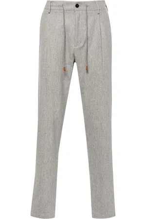ELEVENTY Pantalones tapered con cordones